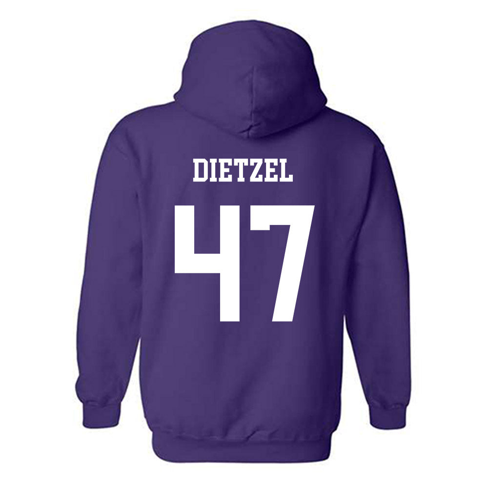 JMU - NCAA Football : Mitchell Dietzel - Vintage Dukes Hooded Sweatshirt-1