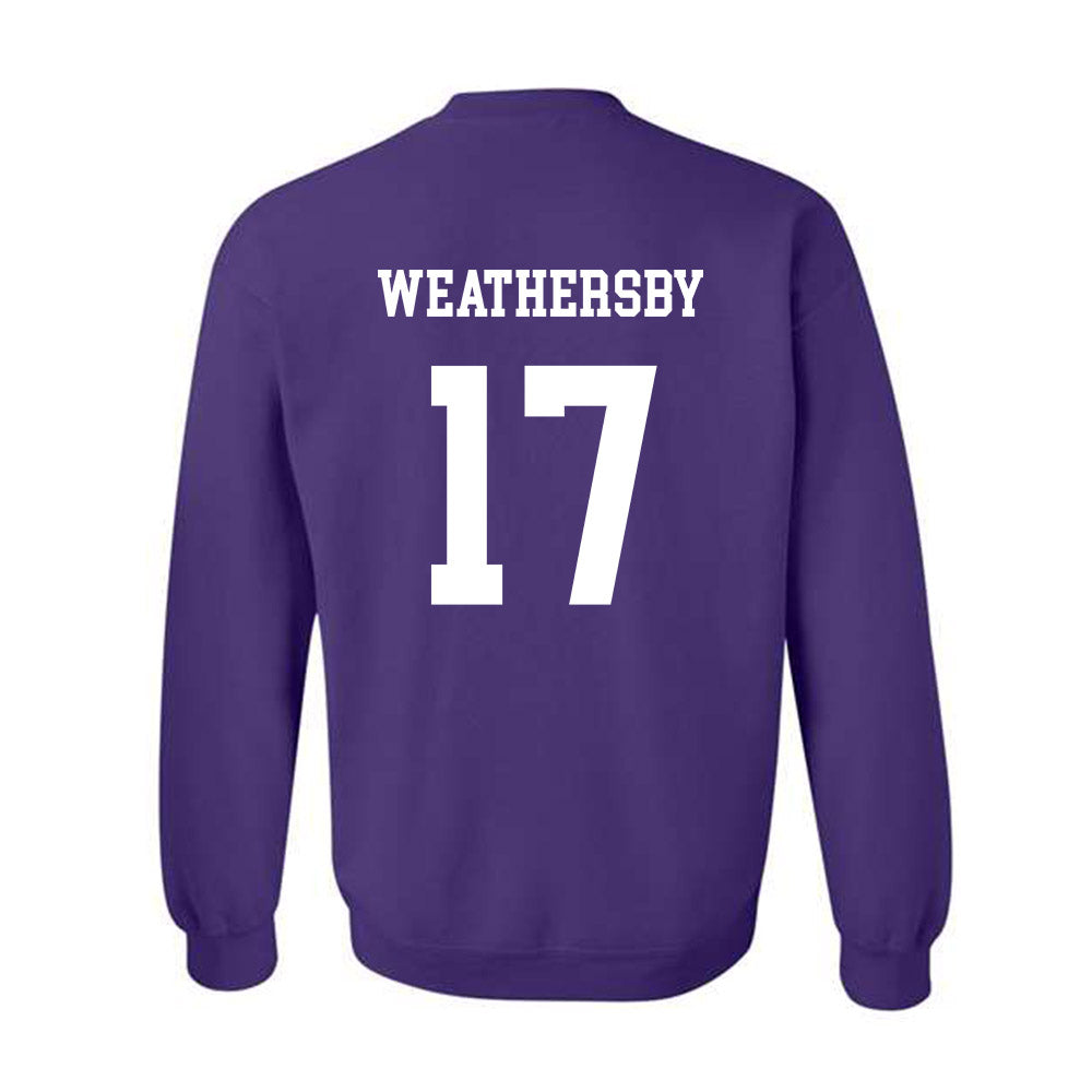 JMU - NCAA Football : Gannon Weathersby - Vintage Dukes Crewneck Sweatshirt-1