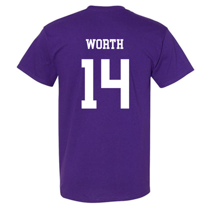 JMU - NCAA Baseball : Conner Worth - Vintage Dukes T-Shirt-1