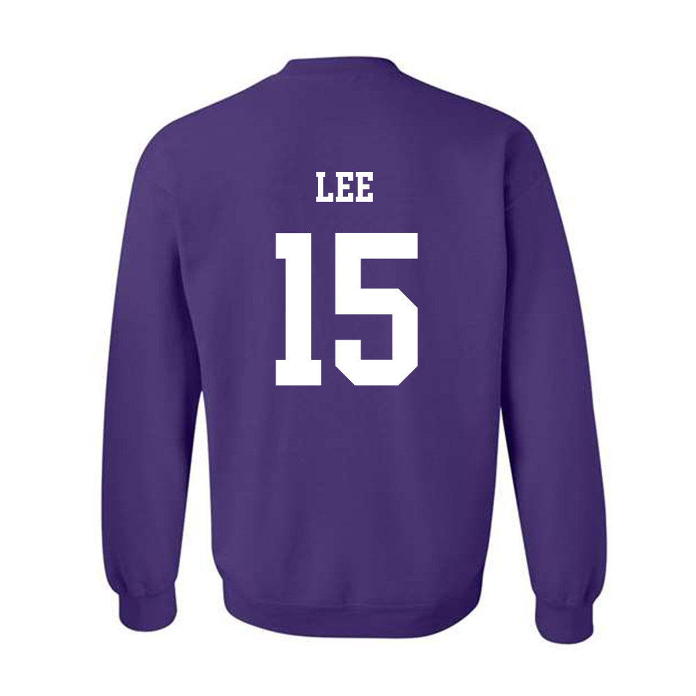 JMU - NCAA Men's Basketball : Brandon Lee - Vintage Dukes Crewneck Sweatshirt-1