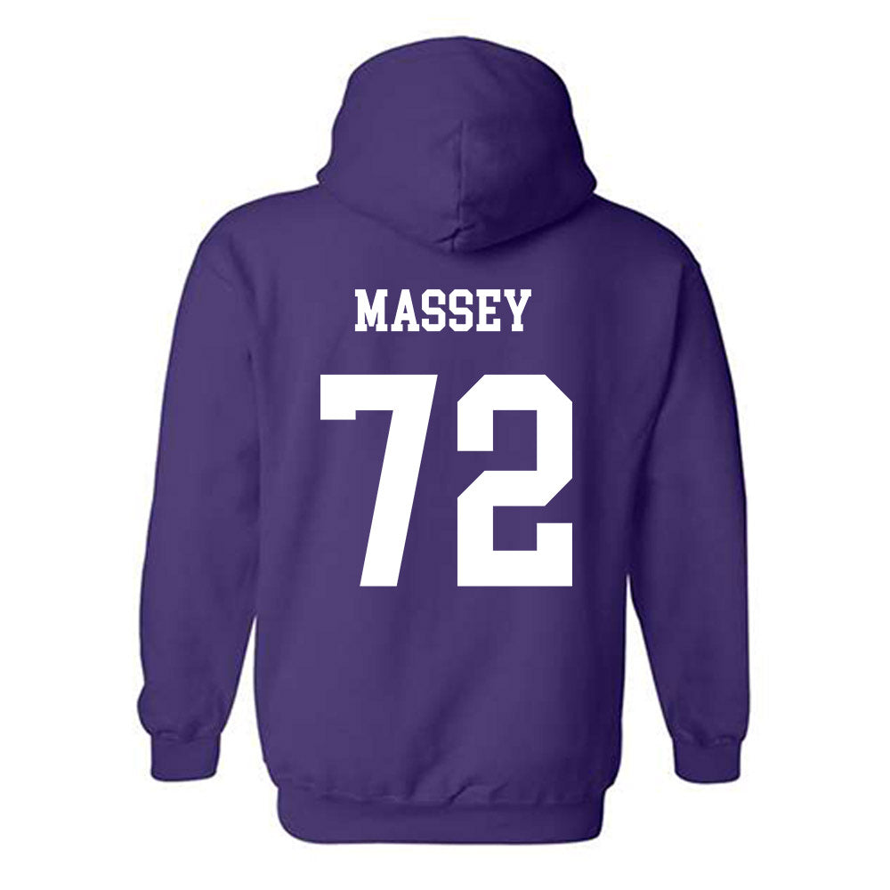 JMU - NCAA Football : Kaedin Massey - Vintage Dukes Hooded Sweatshirt-1