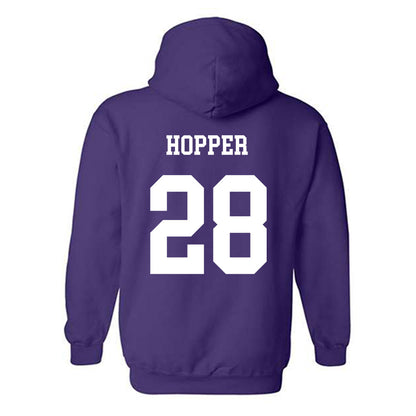 JMU - NCAA Football : Tyjai Hopper - Vintage Dukes Hooded Sweatshirt-1