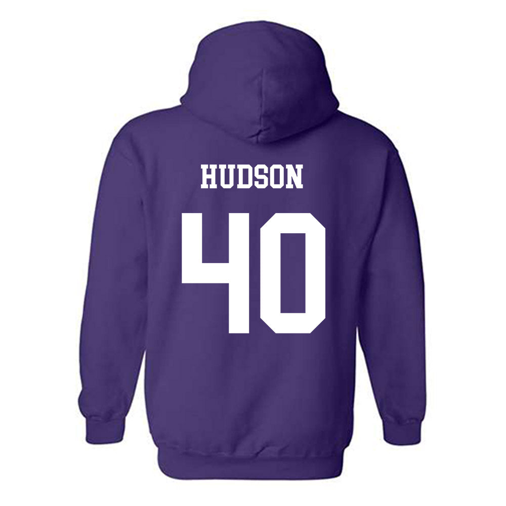 JMU - NCAA Football : Zion Hudson - Vintage Dukes Hooded Sweatshirt-1