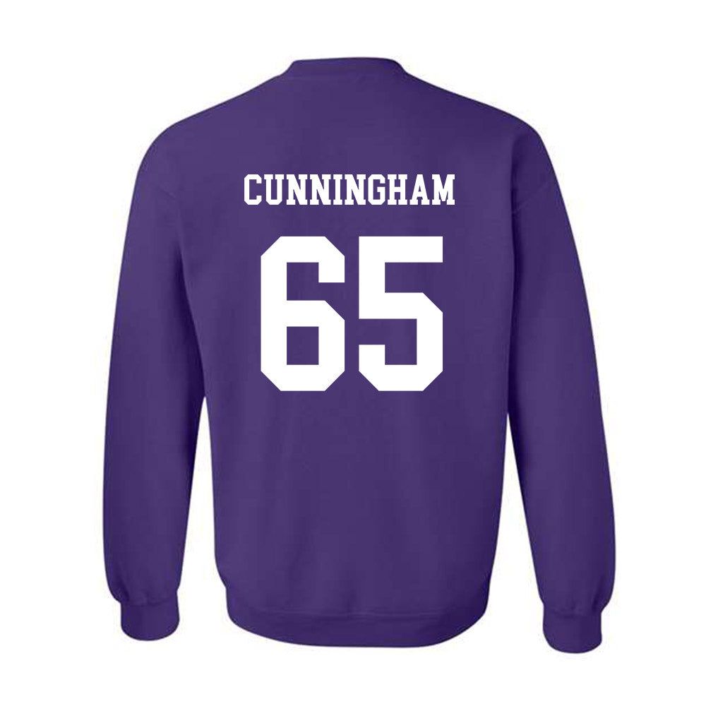 JMU - NCAA Football : Parker Cunningham - Vintage Dukes Crewneck Sweatshirt-1