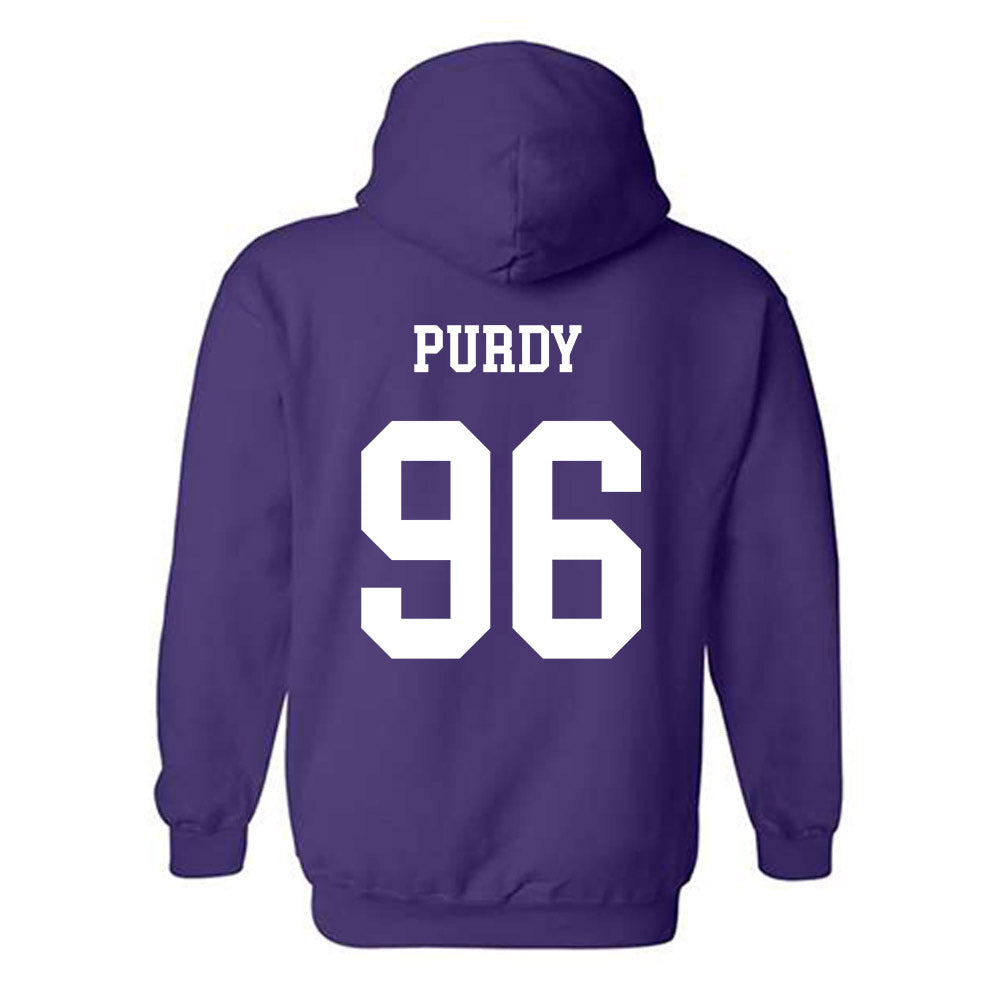 JMU - NCAA Football : Cole Purdy - Vintage Dukes Hooded Sweatshirt-1