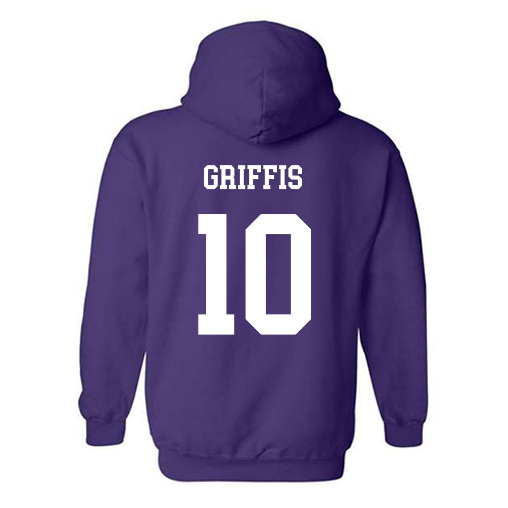 JMU - NCAA Football : Brett Griffis - Vintage Dukes Hooded Sweatshirt-1