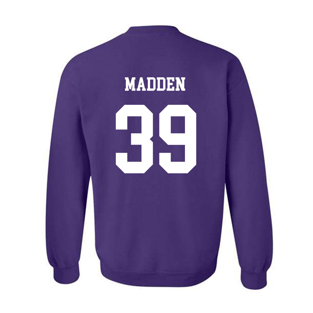 JMU - NCAA Baseball : Griffin Madden - Vintage Dukes Crewneck Sweatshirt-1