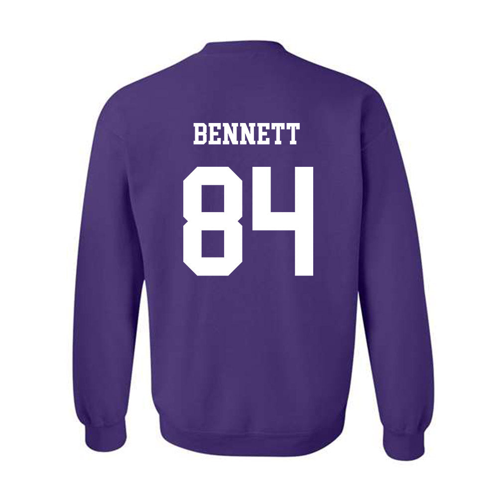 JMU - NCAA Football : Andrew Bennett - Vintage Dukes Crewneck Sweatshirt-1