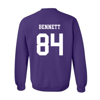 JMU - NCAA Football : Andrew Bennett - Vintage Dukes Crewneck Sweatshirt-1