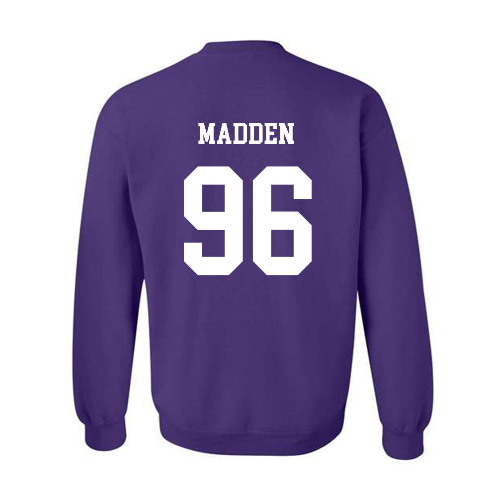 JMU - NCAA Football : Connor Madden - Vintage Dukes Crewneck Sweatshirt-1