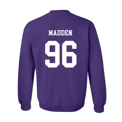 JMU - NCAA Football : Connor Madden - Vintage Dukes Crewneck Sweatshirt-1