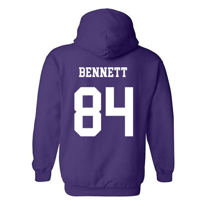 JMU - NCAA Football : Andrew Bennett - Vintage Dukes Hooded Sweatshirt-1