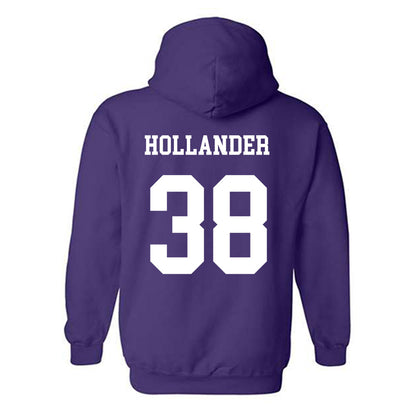 JMU - NCAA Football : Stephen Hollander - Vintage Dukes Hooded Sweatshirt-1