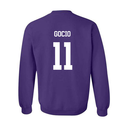 JMU - NCAA Baseball : Ryan Gocio - Vintage Dukes Crewneck Sweatshirt-1