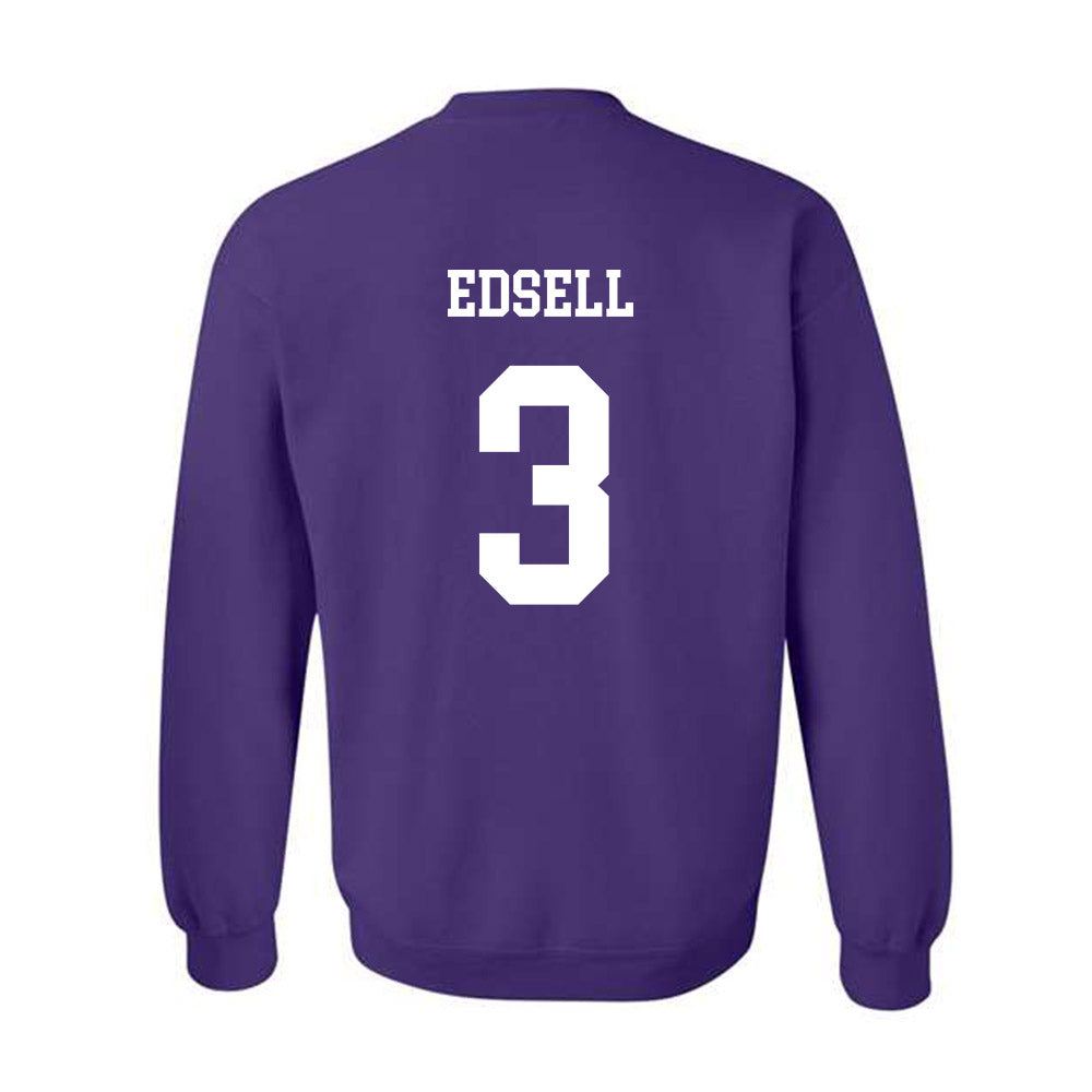 JMU - NCAA Women's Basketball : Reagan Edsell - Vintage Dukes Crewneck Sweatshirt-1