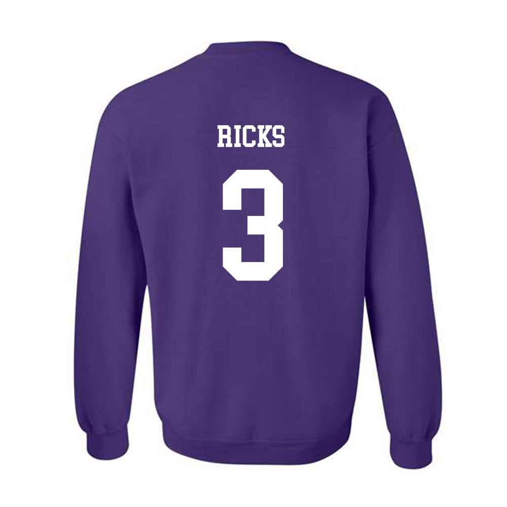 JMU - NCAA Men's Basketball : Eddie Ricks - Vintage Dukes Crewneck Sweatshirt-1