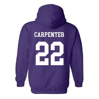 JMU - NCAA Women's Soccer : Lauren Carpenter - Vintage Dukes Hooded Sweatshirt-1