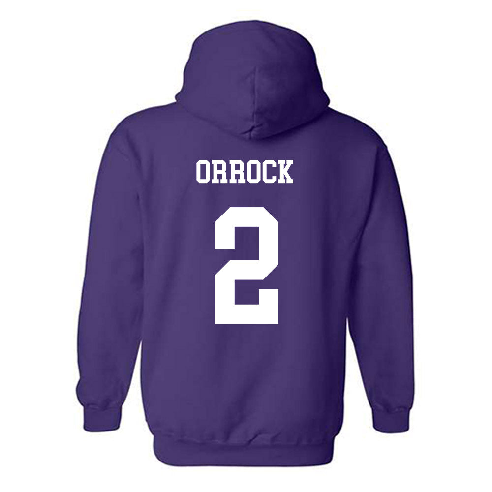 JMU - NCAA Women's Soccer : Audrey Orrock - Vintage Dukes Hooded Sweatshirt-1