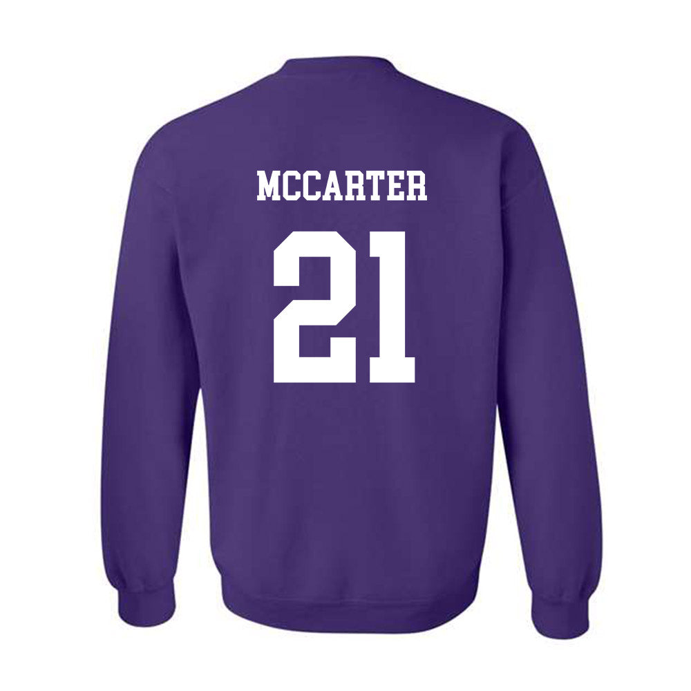 JMU - NCAA Football : Jackson McCarter - Vintage Dukes Crewneck Sweatshirt-1
