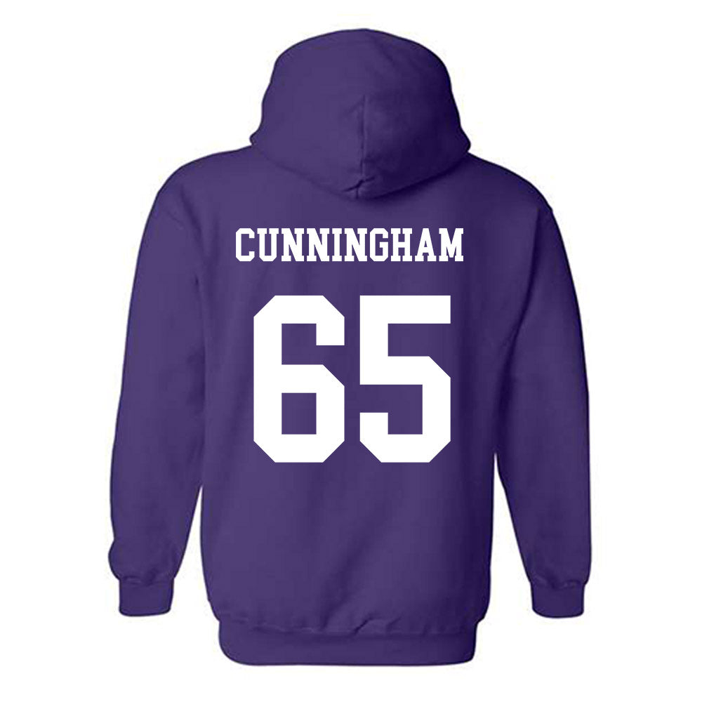 JMU - NCAA Football : Parker Cunningham - Vintage Dukes Hooded Sweatshirt-1