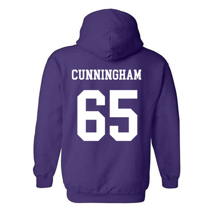 JMU - NCAA Football : Parker Cunningham - Vintage Dukes Hooded Sweatshirt-1