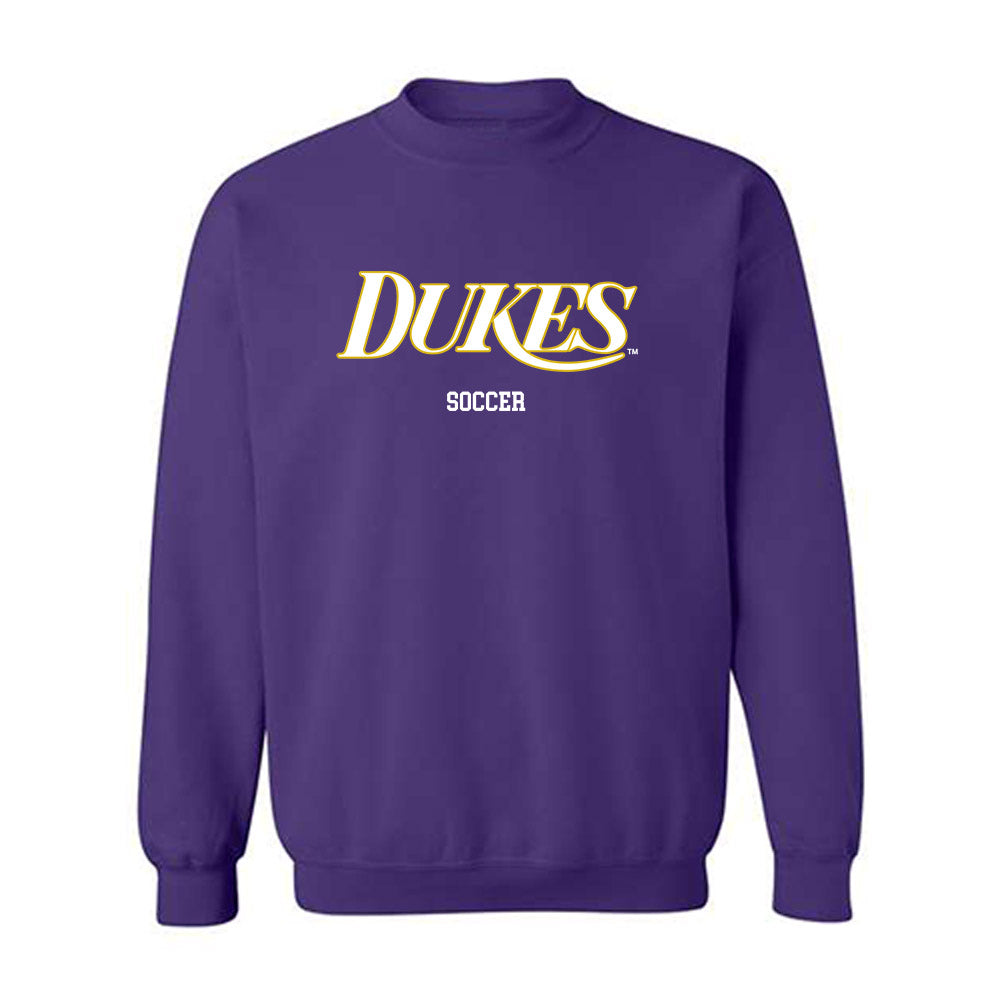 JMU - NCAA Women's Soccer : Kennedy Rist - Vintage Dukes Crewneck Sweatshirt-0