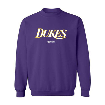 JMU - NCAA Women's Soccer : Kennedy Rist - Vintage Dukes Crewneck Sweatshirt-0