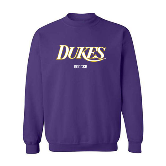 JMU - NCAA Women's Soccer : Kennedy Rist - Vintage Dukes Crewneck Sweatshirt-0