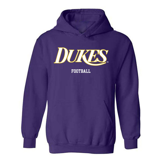 JMU - NCAA Football : Josiah Perry - Vintage Dukes Hooded Sweatshirt-0