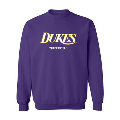 JMU - NCAA Women's Track & Field : Vashaun Broadus - Vintage Dukes Crewneck Sweatshirt-0
