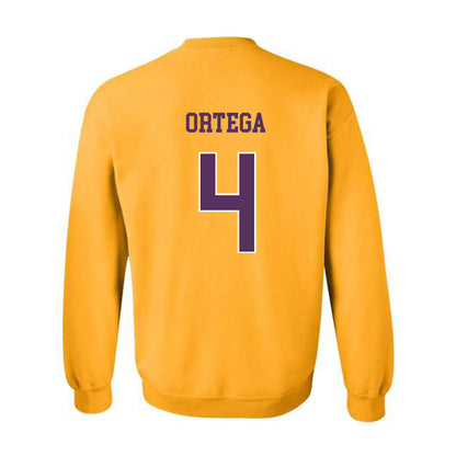 JMU - NCAA Softball : Kira Ortega - Vintage Dukes Crewneck Sweatshirt-1