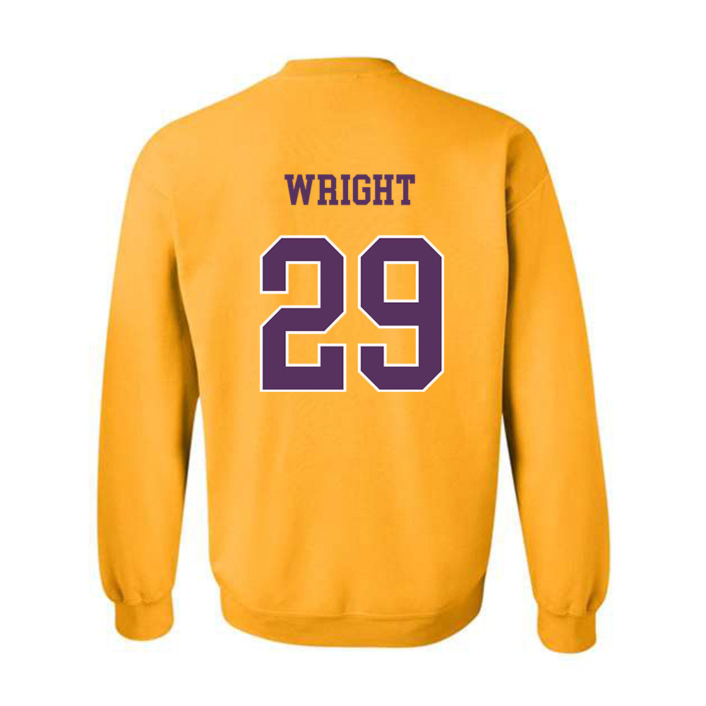 JMU - NCAA Football : KJ Wright - Vintage Dukes Crewneck Sweatshirt-1