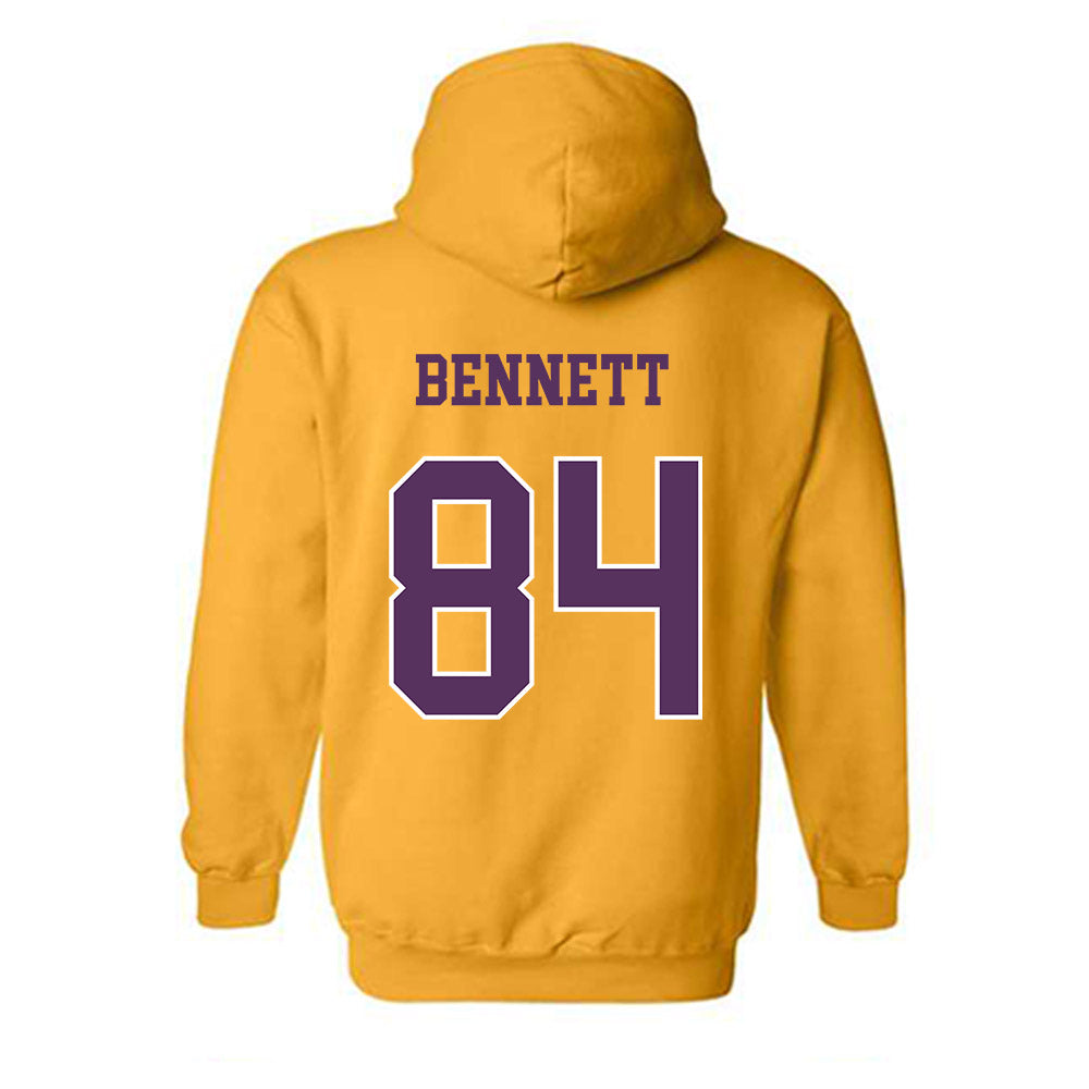 JMU - NCAA Football : Andrew Bennett - Vintage Dukes Hooded Sweatshirt-1
