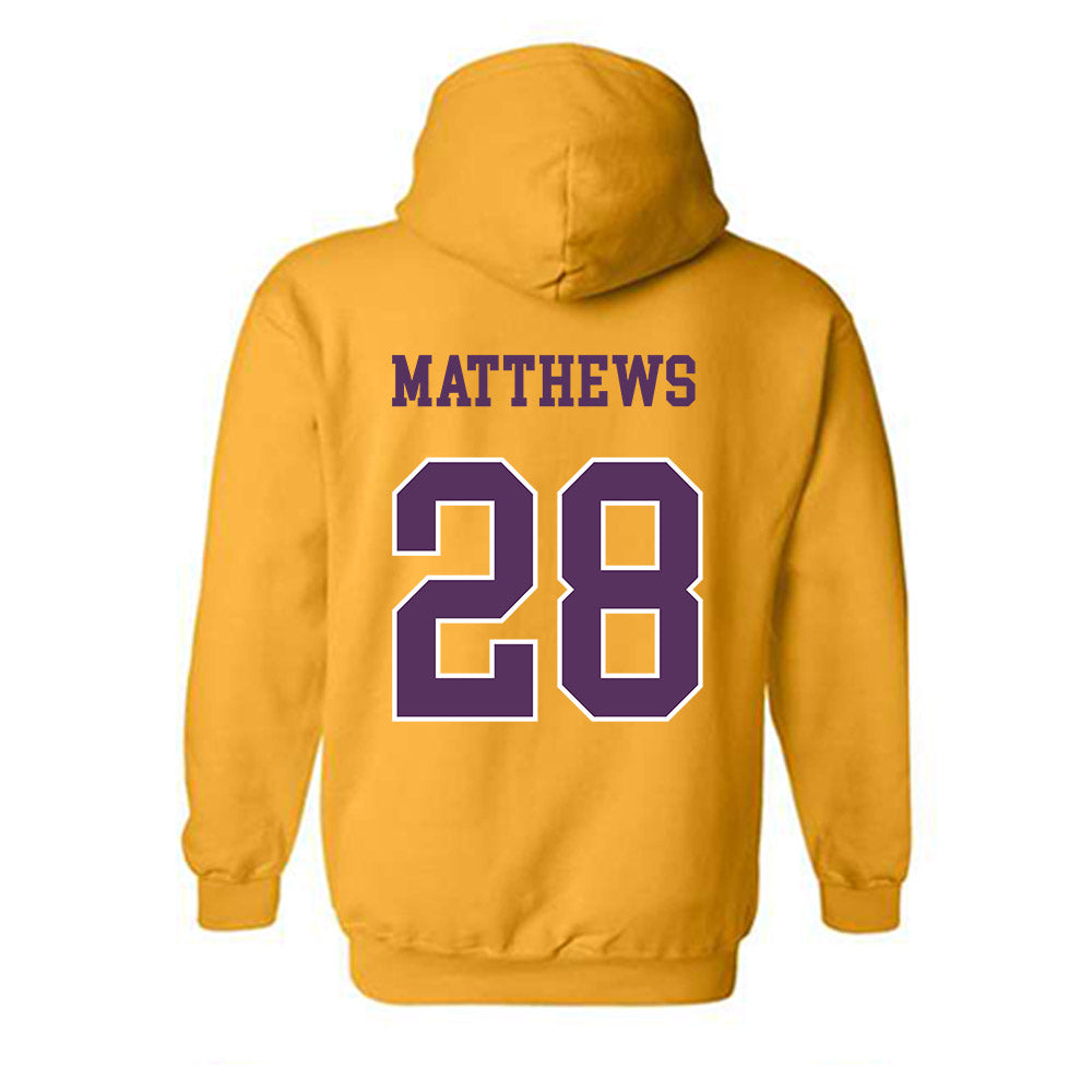 JMU - NCAA Football : Micah Matthews - Vintage Dukes Hooded Sweatshirt-1