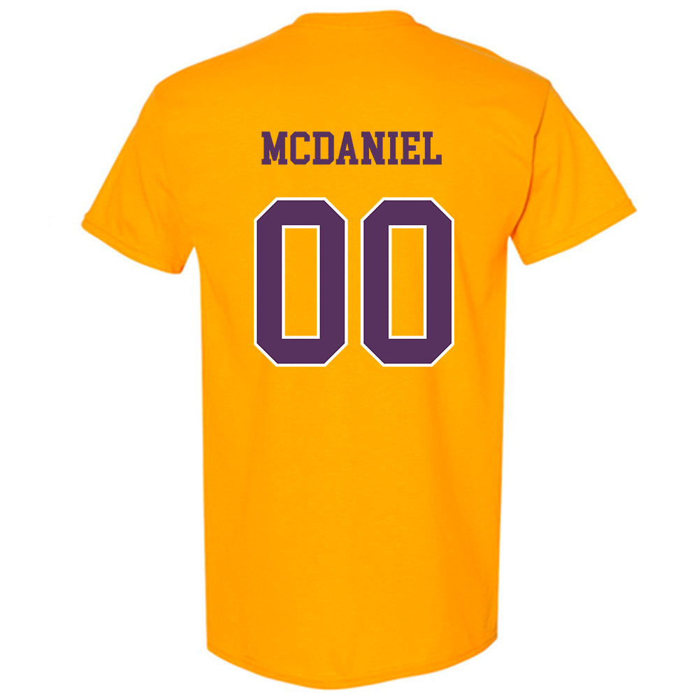 JMU - NCAA Women's Basketball : Peyton McDaniel - Vintage Dukes T-Shirt-1