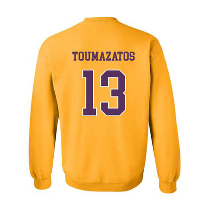 JMU - NCAA Women's Volleyball : Ana Toumazatos - Vintage Dukes Crewneck Sweatshirt-1