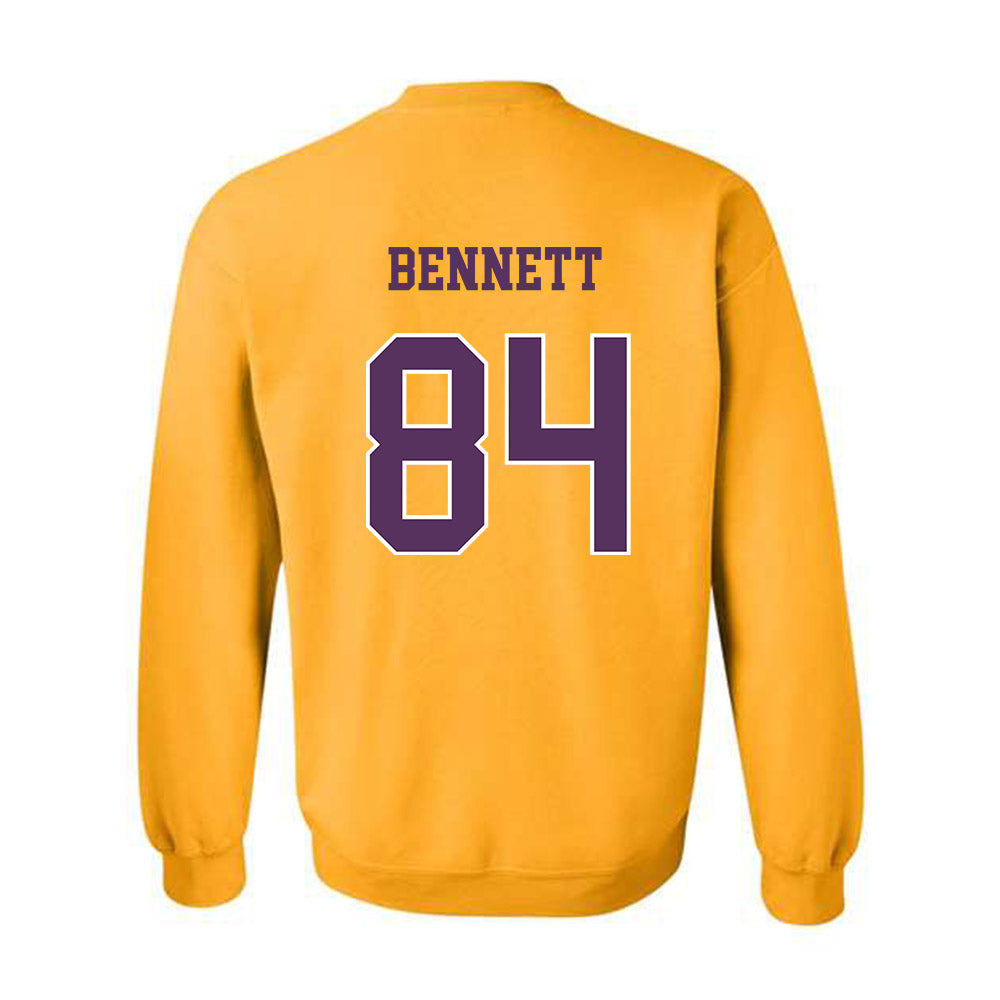 JMU - NCAA Football : Andrew Bennett - Vintage Dukes Crewneck Sweatshirt-1