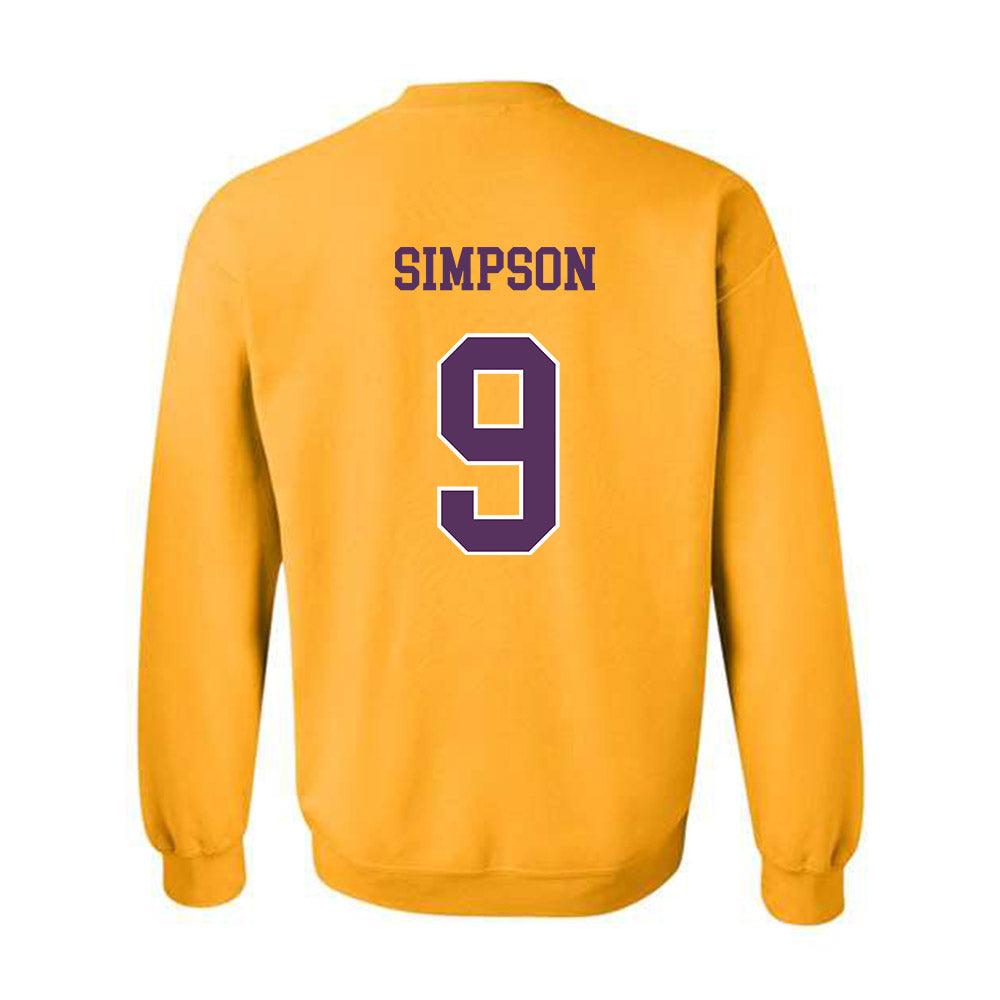 JMU - NCAA Football : Keitrone Simpson - Vintage Dukes Crewneck Sweatshirt-1