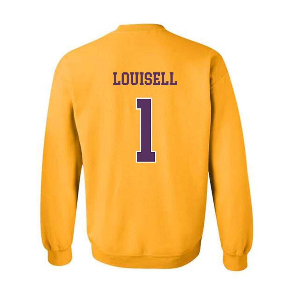 JMU - NCAA Women's Volleyball : Kennedy Louisell - Vintage Dukes Crewneck Sweatshirt-1