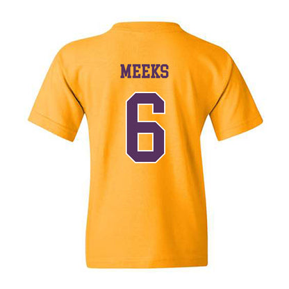 JMU - NCAA Men's Basketball : Ashton Meeks - Vintage Dukes Youth T-Shirt-1