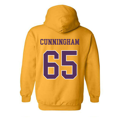 JMU - NCAA Football : Parker Cunningham - Vintage Dukes Hooded Sweatshirt-1