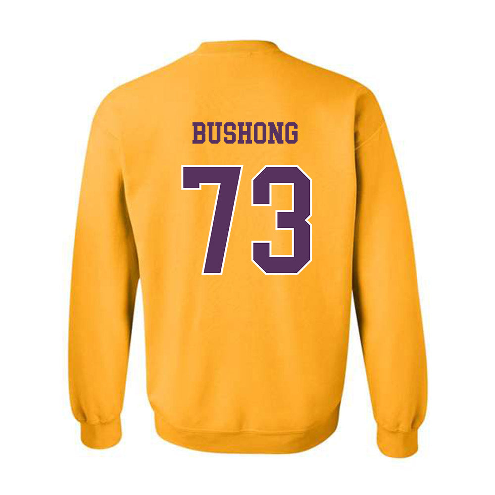 JMU - NCAA Football : Evan Bushong - Vintage Dukes Crewneck Sweatshirt-1