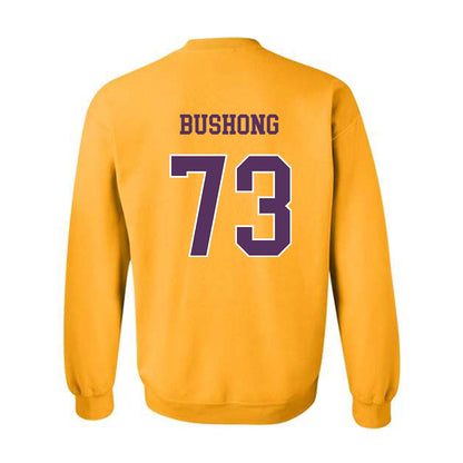 JMU - NCAA Football : Evan Bushong - Vintage Dukes Crewneck Sweatshirt-1