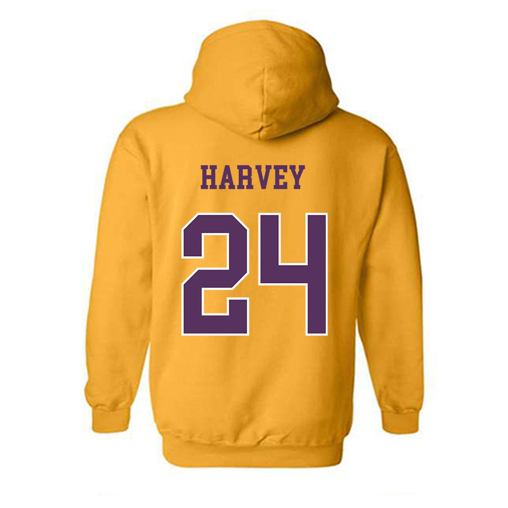 JMU - NCAA Football : Jayon Harvey - Vintage Dukes Hooded Sweatshirt-1