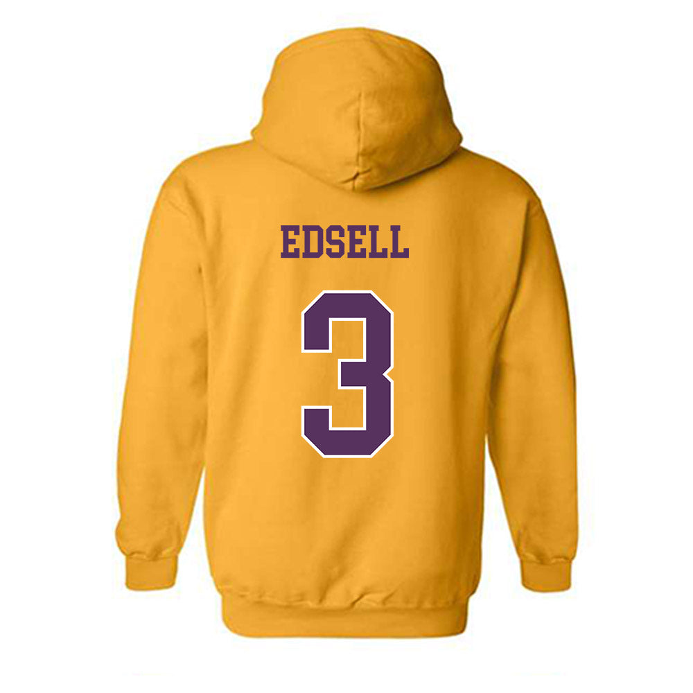 JMU - NCAA Women's Basketball : Reagan Edsell - Vintage Dukes Hooded Sweatshirt-1