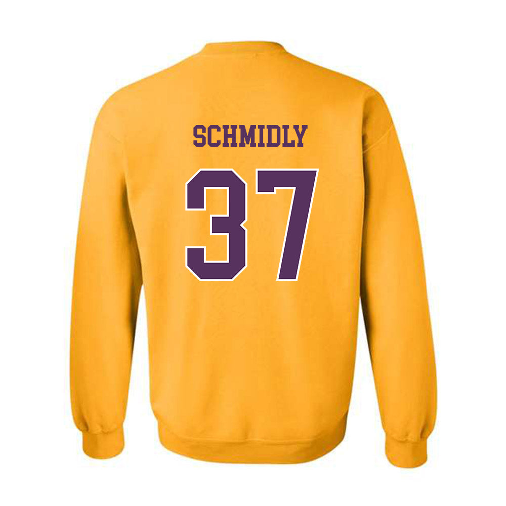JMU - NCAA Baseball : Ike Schmidly - Vintage Dukes Crewneck Sweatshirt-1