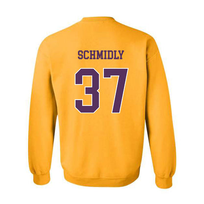 JMU - NCAA Baseball : Ike Schmidly - Vintage Dukes Crewneck Sweatshirt-1
