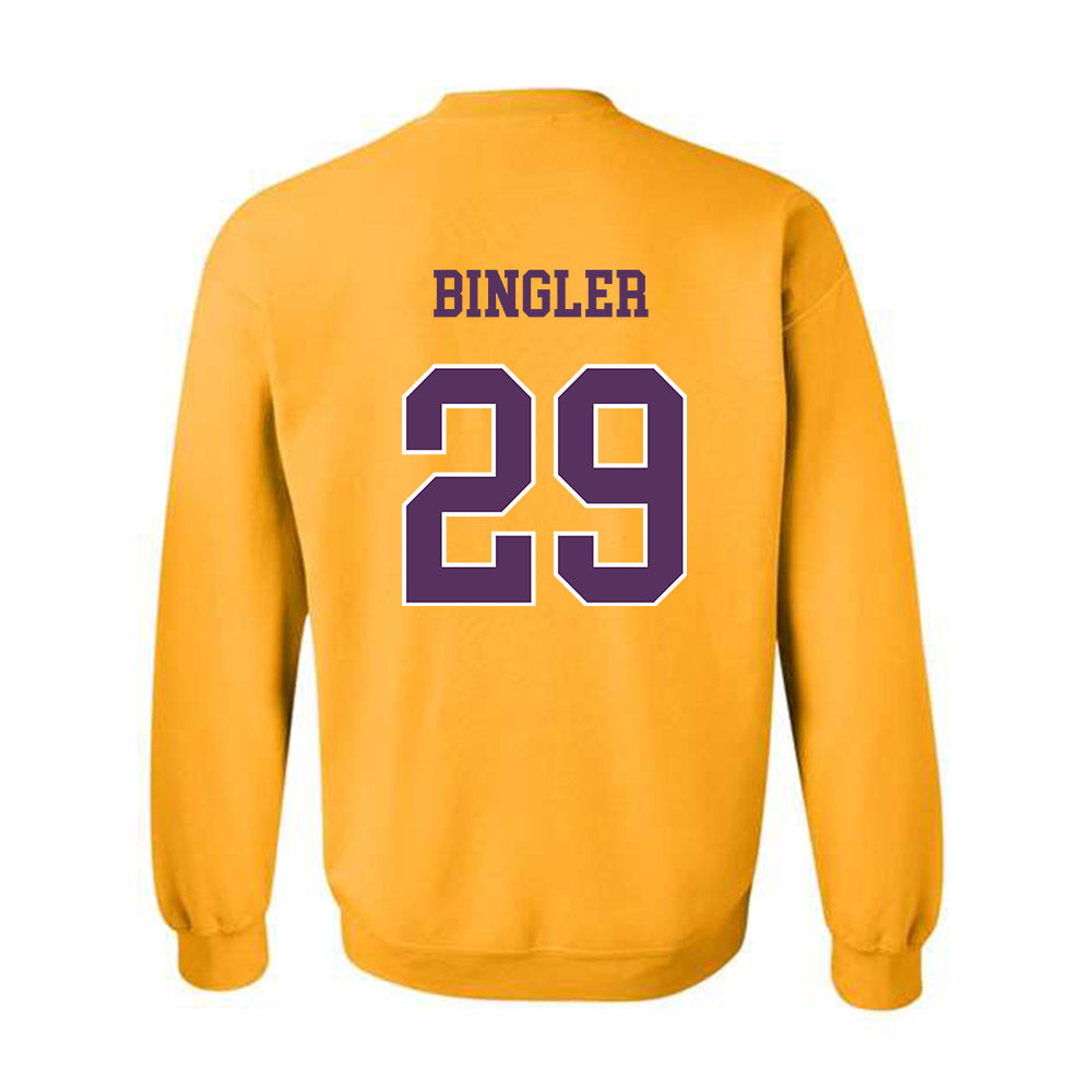 JMU - NCAA Baseball : Alex Bingler - Vintage Dukes Crewneck Sweatshirt-1