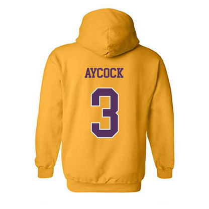 JMU - NCAA Baseball : Cameron Aycock - Vintage Dukes Hooded Sweatshirt-1
