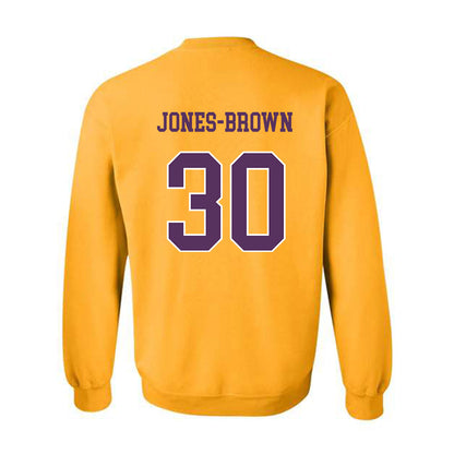 JMU - NCAA Women's Basketball : Ja'Quoia Jones-Brown - Vintage Dukes Crewneck Sweatshirt-1